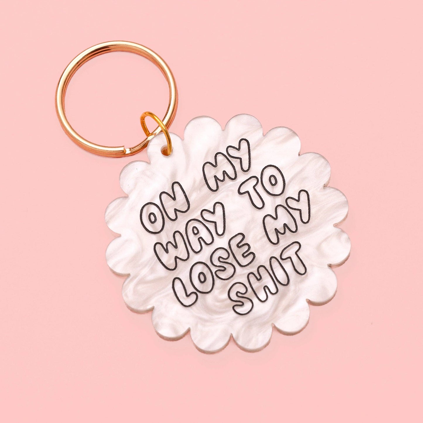On My Way Keyring