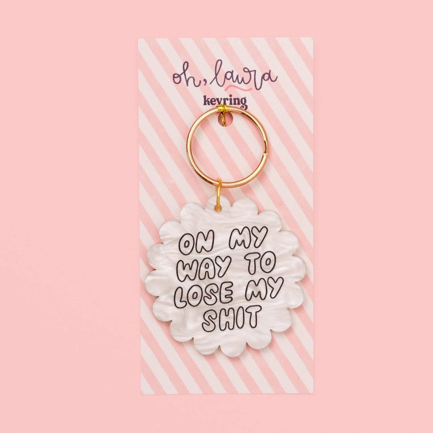 On My Way Keyring