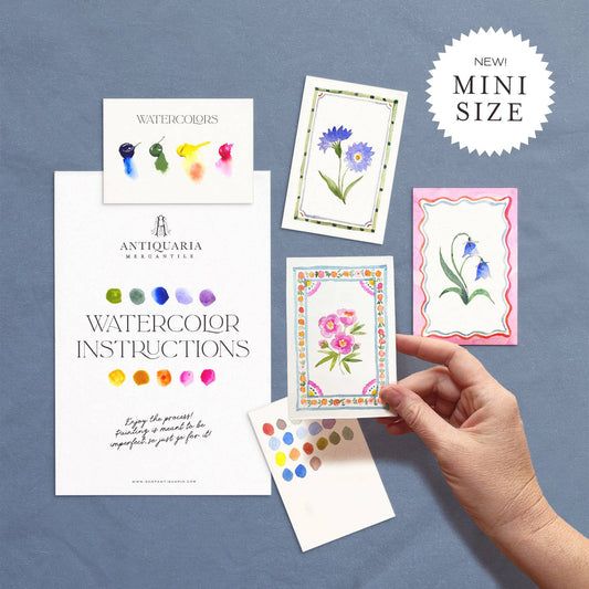 Mini Watercolour Painting Kit: Flowers