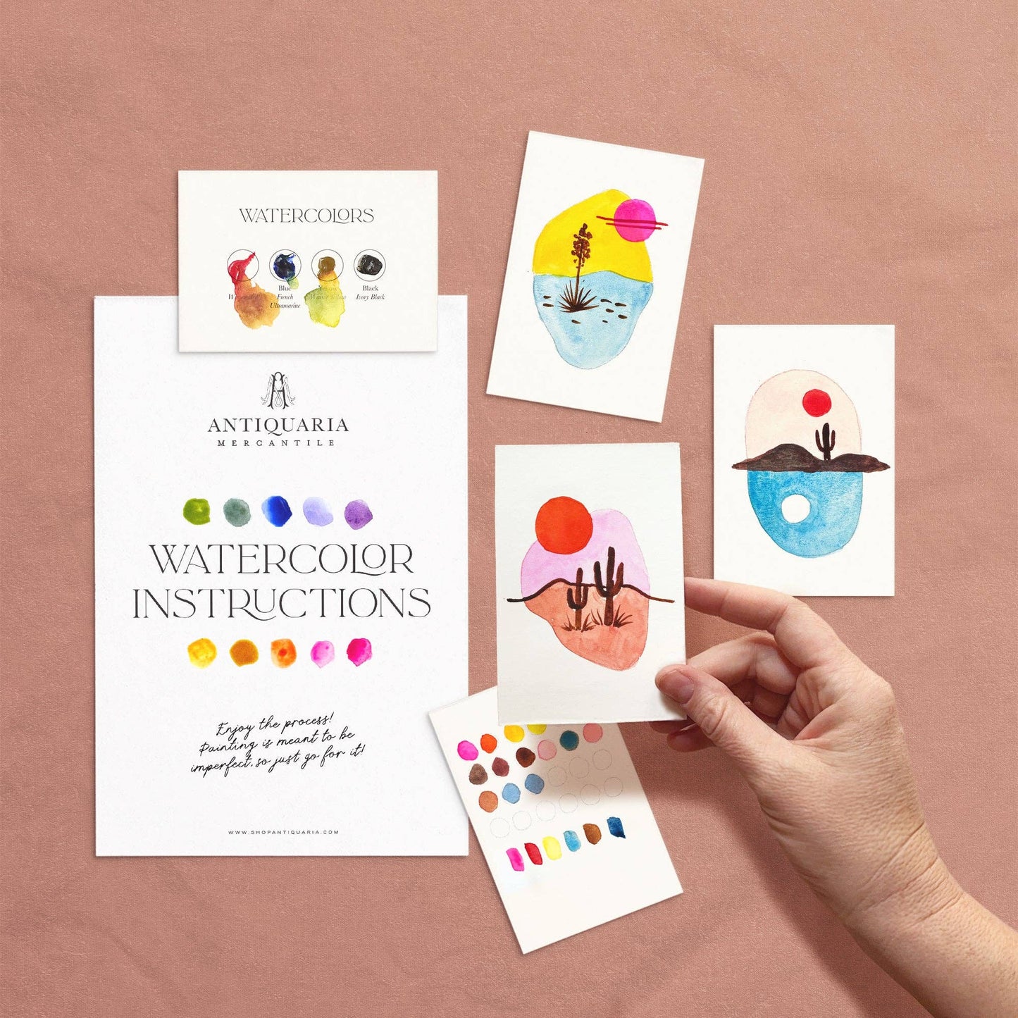 Mini Watercolour Painting Kit: Desert Landscapes