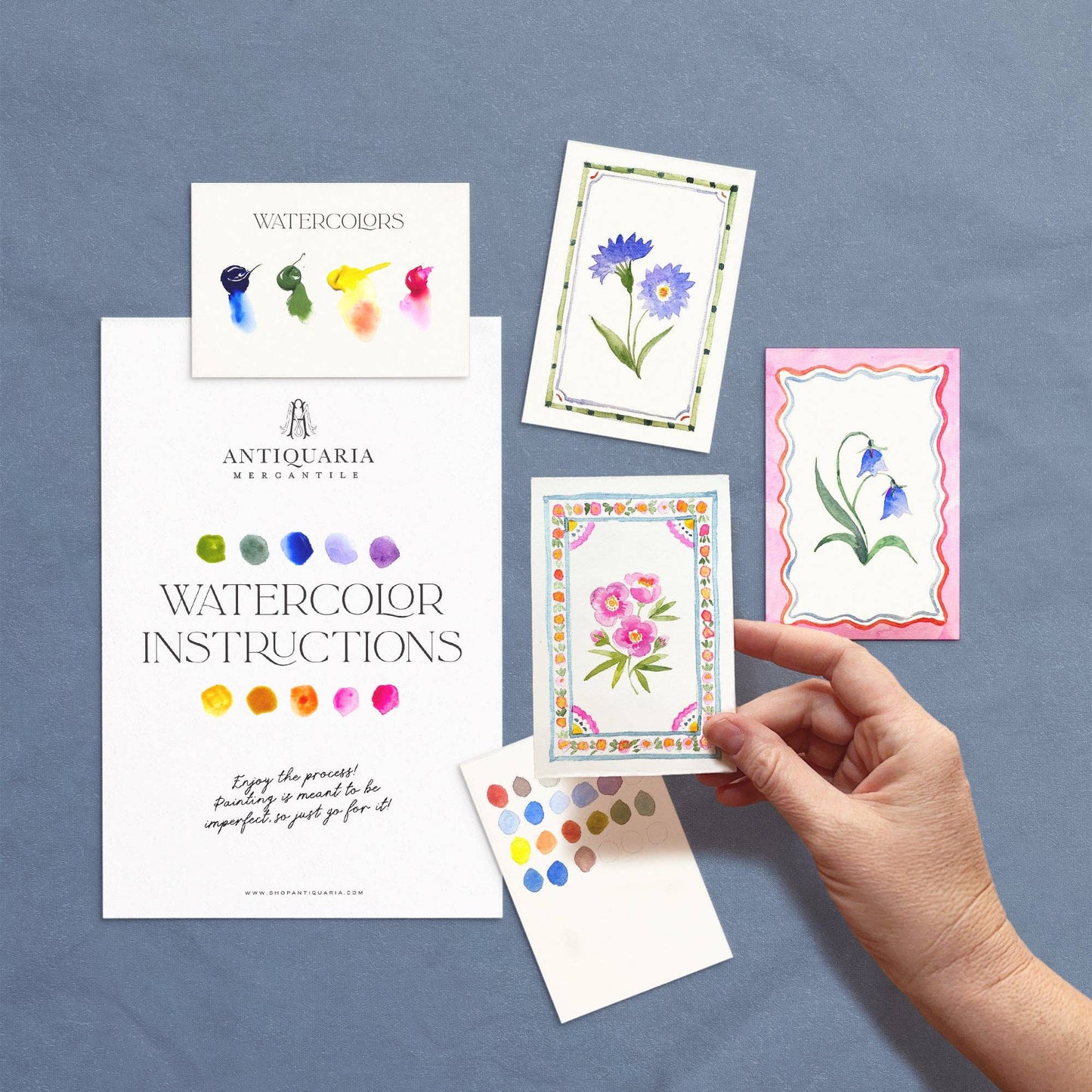 Mini Watercolour Painting Kit: Flowers
