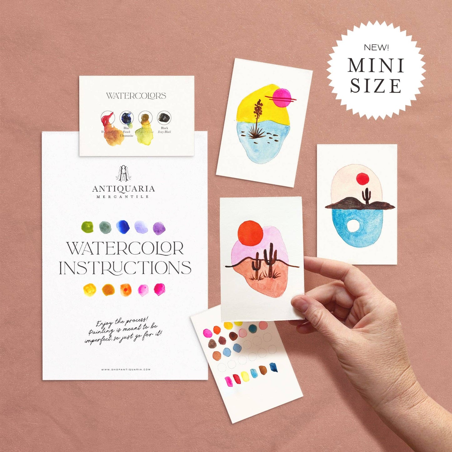 Mini Watercolour Painting Kit: Desert Landscapes