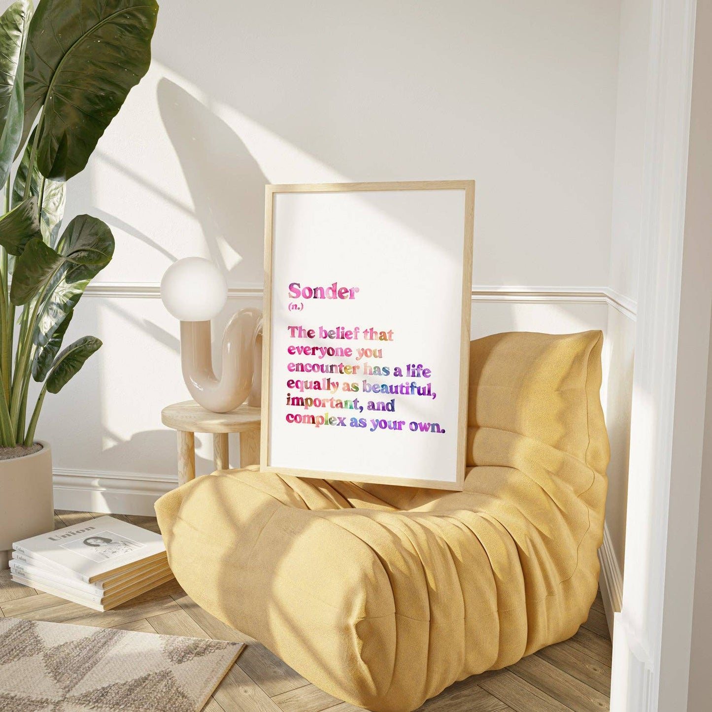 Sonder Definition Rainbow Art Print: A5 Size