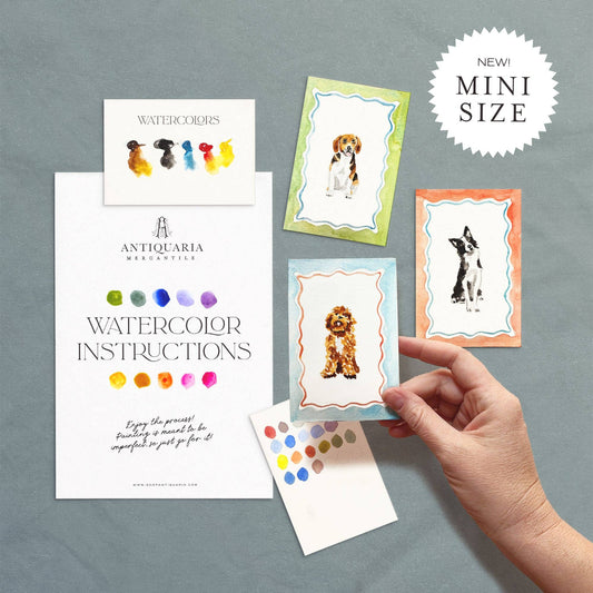 Mini Watercolour Painting Kit: Dogs