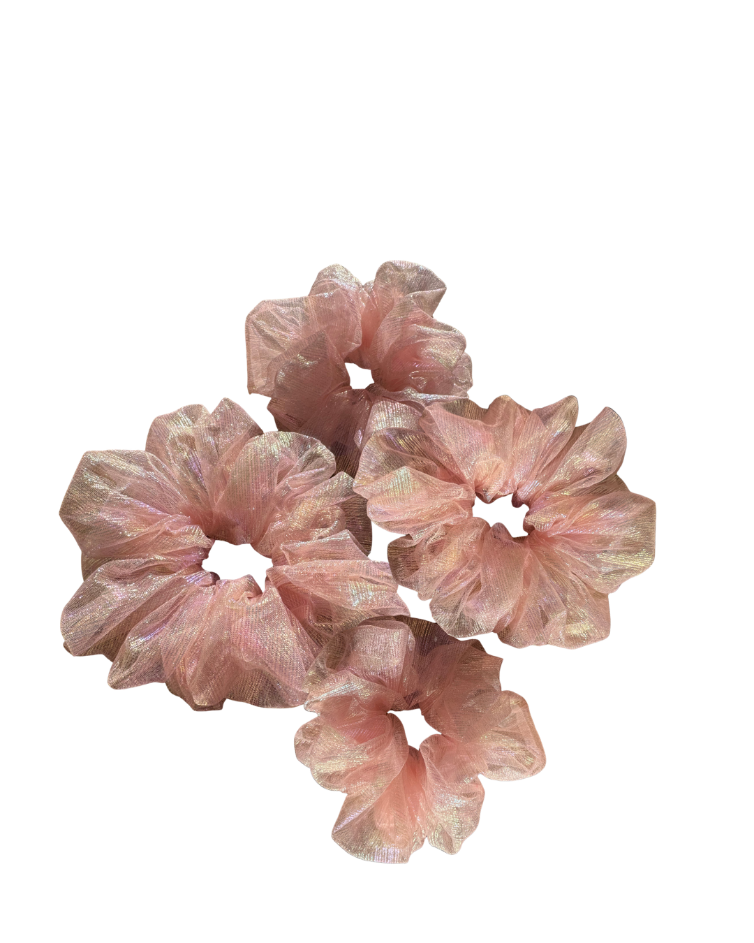 Pink Shimmer Mega Scrunchie