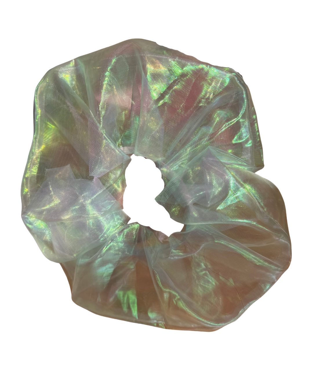 Ice Blue Iridescent Mega Scrunchie