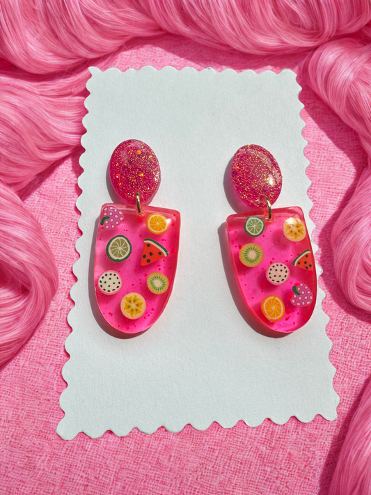 Fruit Salad Drop Earrings