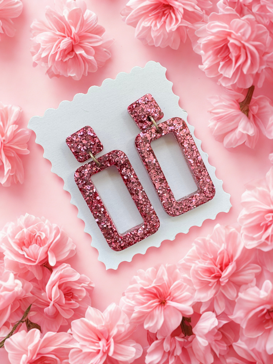 Rose Pink Earrings