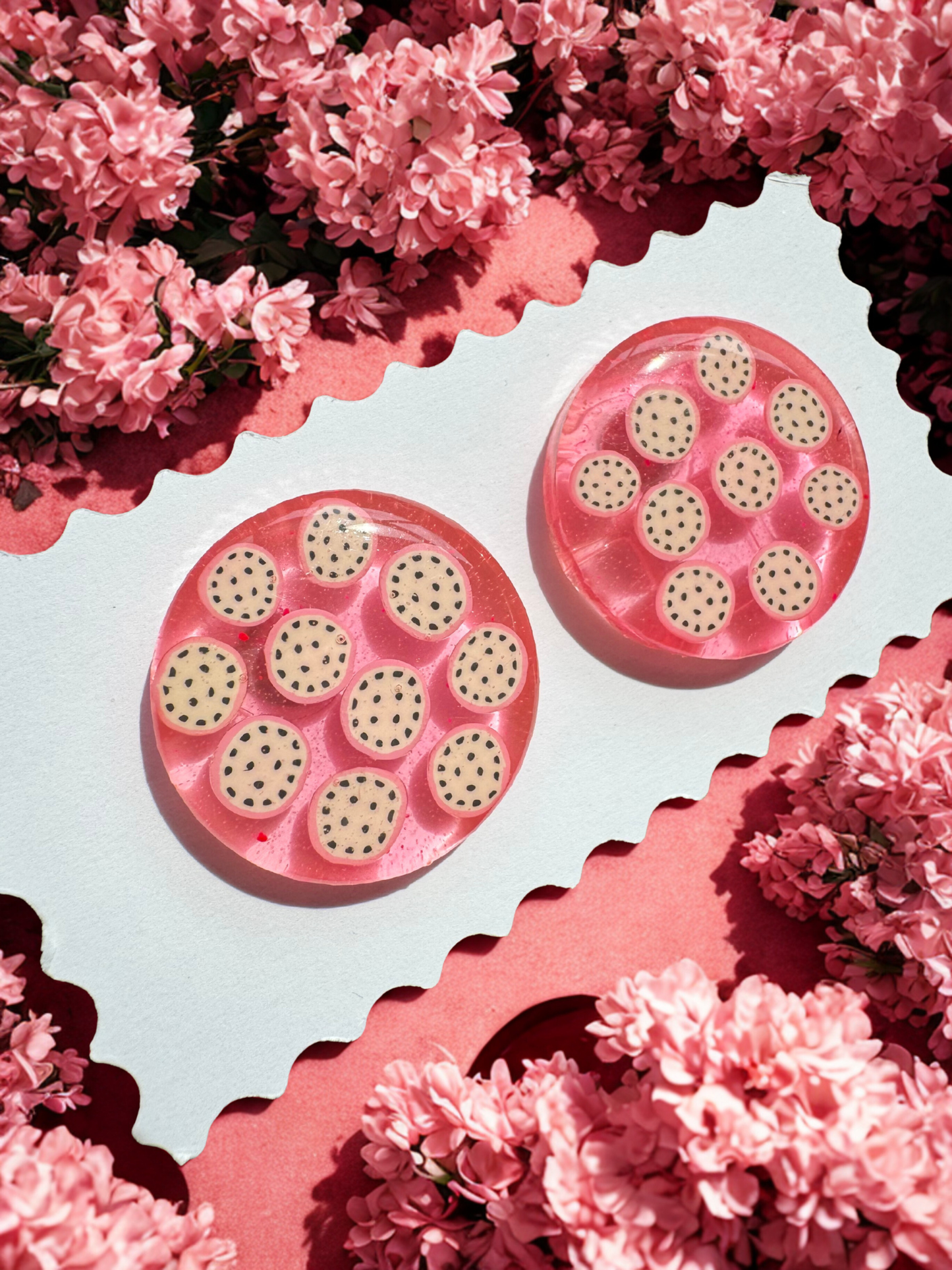 Dragonfruit Stud Earrings