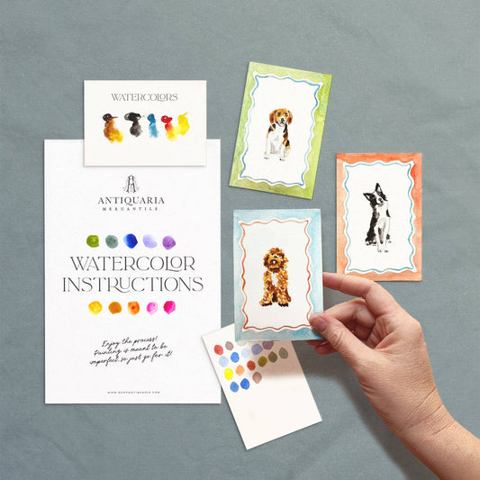 Mini Watercolour Painting Kit: Dogs