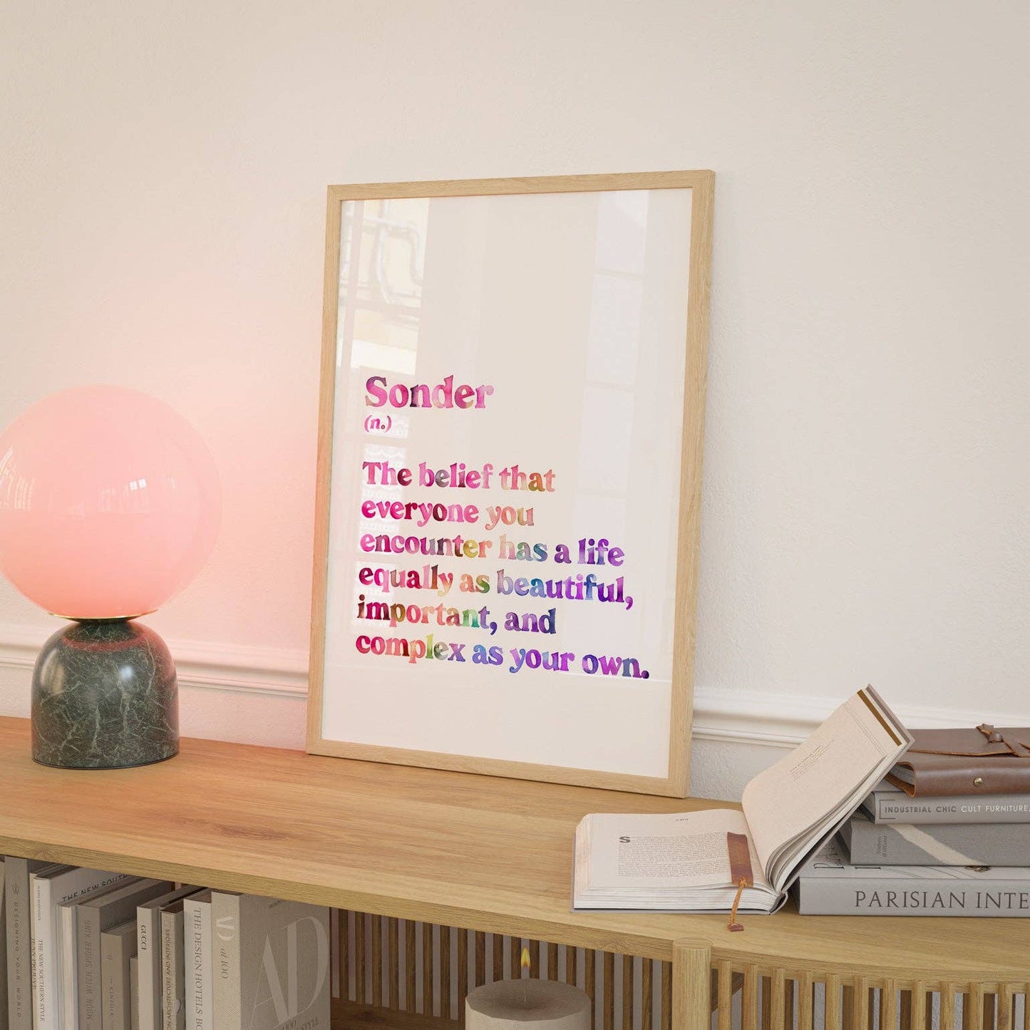 Sonder Definition Rainbow Art Print: A5 Size
