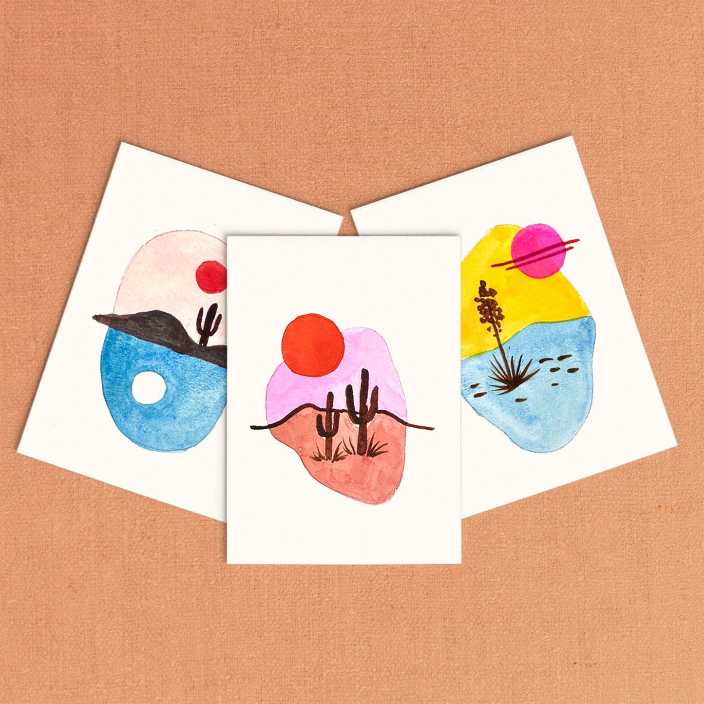 Mini Watercolour Painting Kit: Desert Landscapes