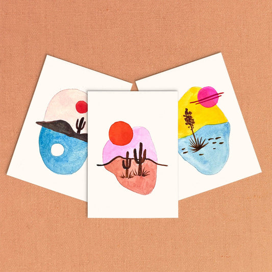 Mini Watercolour Painting Kit: Desert Landscapes
